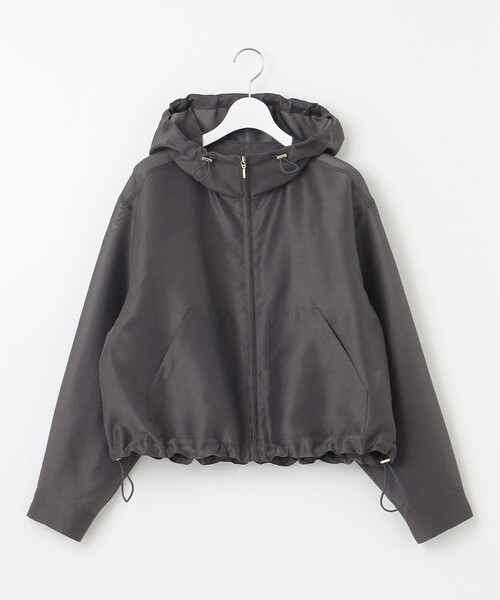 23区 L(ニジュウサンクオオキイサイズ)の「【SLOW/一部店舗限定】シアーフォルム ブルゾン(その他アウター・レディース・グレー系/スモーキーグリーン系/ベージュ系・44/46)」の11枚目の写真