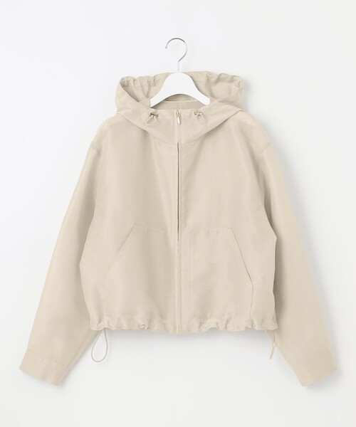 23区 L(ニジュウサンクオオキイサイズ)の「【SLOW/一部店舗限定】シアーフォルム ブルゾン(その他アウター・レディース・グレー系/スモーキーグリーン系/ベージュ系・44/46)」の12枚目の写真