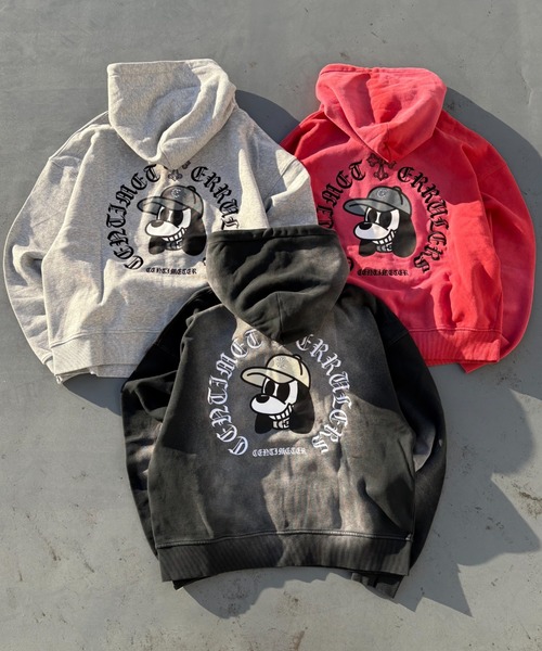 centimeter（センチメーター）の「Cross ruler zip hoodie（パーカー