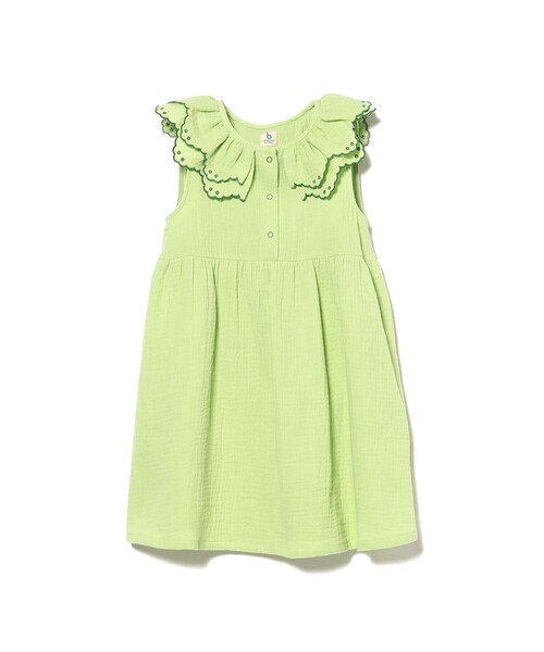 こども ビームス（コドモビームス）の「襟フリル ダブルガーゼ ワンピース 2025SS（90～140cm）（ワンピース・キッズ・ケリーグリーン/イエロー系その他3・140/130/120/110/100/90）」の15枚目の写真
