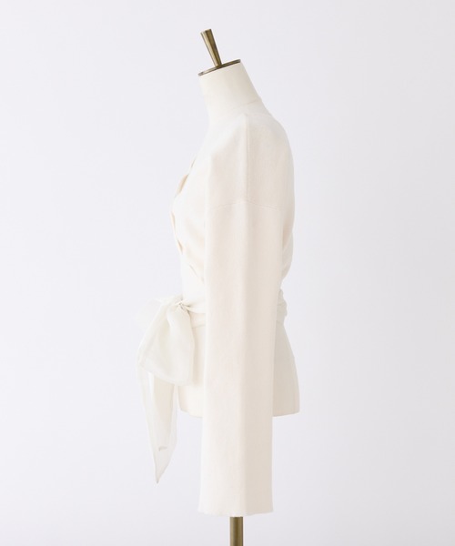 one after another NICE CLAUP(ワンアフターアナザーナイスクラップ)の「カシュクールセットキャミワンピース(ワンピース・レディース・イエロー/オフホワイト/杢グレー/ネイビー・FREE)」の17枚目の写真