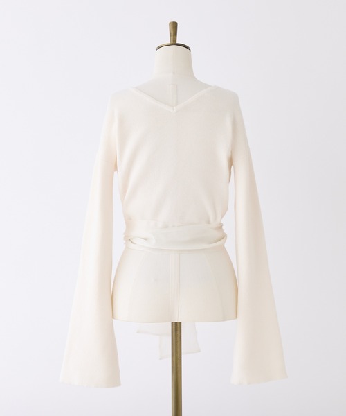 one after another NICE CLAUP(ワンアフターアナザーナイスクラップ)の「カシュクールセットキャミワンピース(ワンピース・レディース・イエロー/オフホワイト/杢グレー/ネイビー・FREE)」の18枚目の写真