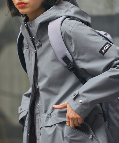 エーグル　モッズコート　マウンテンパーカー　ゴアテックス　プリマロフト　グレー エーグル モッズコート マウンテンパーカー ゴアテックス プリマロフト