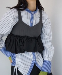 PLUS（プラス）の「【PLUS】バルーンドッキングニットビスチェ（キャミソール）」