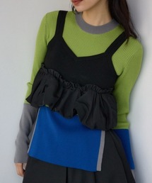 PLUS（プラス）の「【PLUS】バルーンドッキングニットビスチェ（キャミソール）」