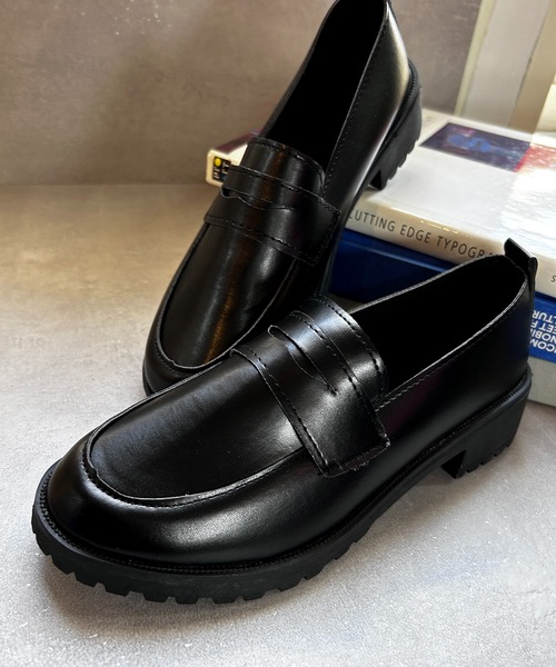 CALIFORNIA OUTFITTERS（カリフォルニア アウトフィッターズ）の「3-2A76 ローファー 3.8cm ヒール ブラック ブラウン（ローファー・レディース・ブラック/ブラウン・40/38/36）」の2枚目の写真