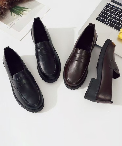 CALIFORNIA OUTFITTERS（カリフォルニア アウトフィッターズ）の「3-2A76 ローファー 3.8cm ヒール ブラック ブラウン（ローファー・レディース・ブラック/ブラウン・40/38/36）」の5枚目の写真