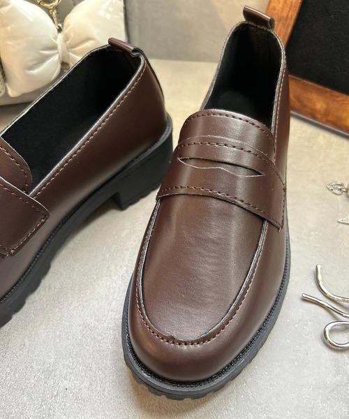 CALIFORNIA OUTFITTERS（カリフォルニア アウトフィッターズ）の「3-2A76 ローファー 3.8cm ヒール ブラック ブラウン（ローファー・レディース・ブラック/ブラウン・40/38/36）」の21枚目の写真