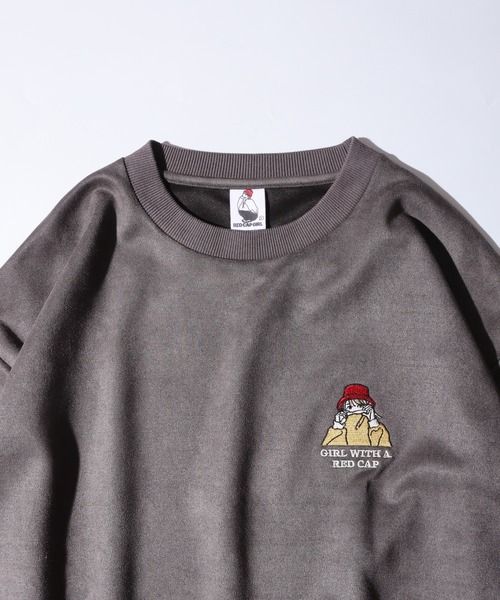 Red Cap Girl(レッドキャプガール)の「RED CAP GIRL カットスウェード クルーネック スウェット(スウェット・メンズ・グレー系2/グレー系1・M/L)」の9枚目の写真