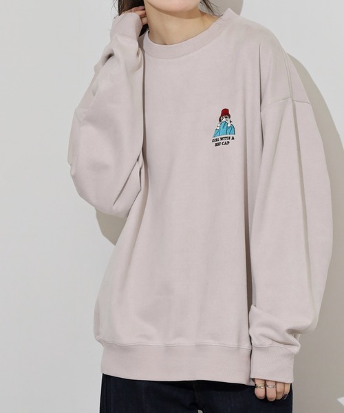 Red Cap Girl(レッドキャプガール)の「RED CAP GIRL カットスウェード クルーネック スウェット(スウェット・メンズ・グレー系2/グレー系1・M/L)」の14枚目の写真