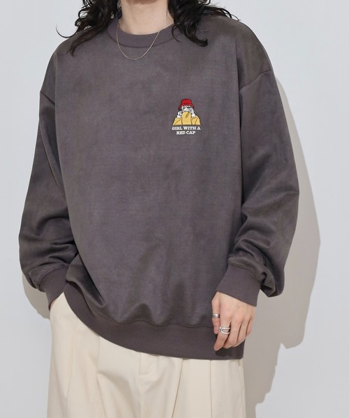 Red Cap Girl(レッドキャプガール)の「RED CAP GIRL カットスウェード クルーネック スウェット(スウェット・メンズ・グレー系2/グレー系1・M/L)」の17枚目の写真