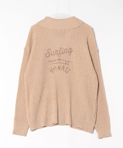 Kahiko（カヒコ）の「【Kahiko】SURF＆Palms マカペパMEN'Sカーディガン（カーディガン/ボレロ・メンズ・ホワイト/ブラック/ブラウン/ベージュ・FREE）」の4枚目の写真