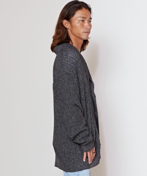 Kahiko（カヒコ）の「【Kahiko】SURF＆Palms マカペパMEN'Sカーディガン（カーディガン/ボレロ・メンズ・ホワイト/ブラック/ブラウン/ベージュ・FREE）」の7枚目の写真