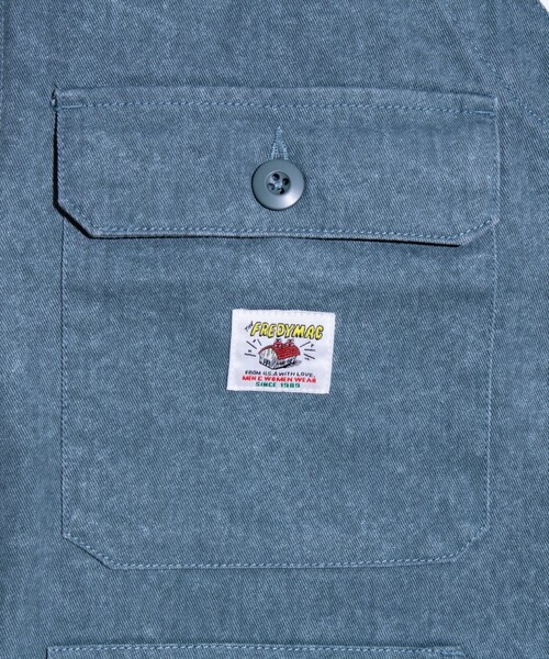 FREDY MAC(フレディーマック)の「【FREDYMAC/フレディマック】ピグメントツイル オーバーオール(サロペット/オーバーオール・メンズ・ブルー/チャコールグレー/ベージュ・S/M)」の5枚目の写真