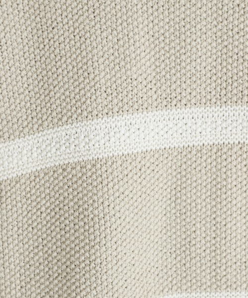 BALLAST ARK（バラストアーク）の「BALLAST ARK / バラストアーク：COTTON LINEN BORDER KANOKO L/S KNIT：BA11-K001[AST]（ニット/セーター・メンズ・ブラック系その他/ベージュ系その他・L/M）」の19枚目の写真