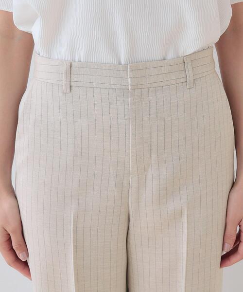 INDIVI（インディヴィ）の「【こなれSETUP／ストライプ柄】リネンライクワイドパンツ（その他パンツ・レディース・チャコール/ネイビー/ナチュラル/ライトグレー系3/アイボリー系2・03/05/12/13/15 /36/38/40）」の21枚目の写真