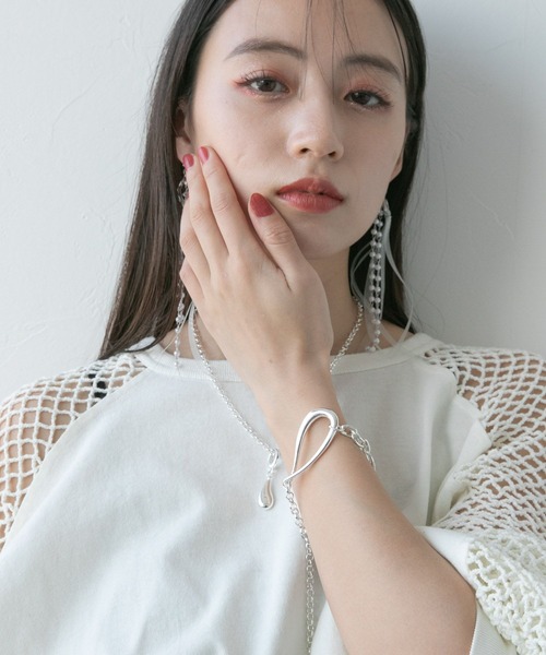 HARE（ハレ）の「シズクチェーンブレスレット(HARE)（ブレスレット・レディース・シルバー/ゴールド・FREE）」の4枚目の写真