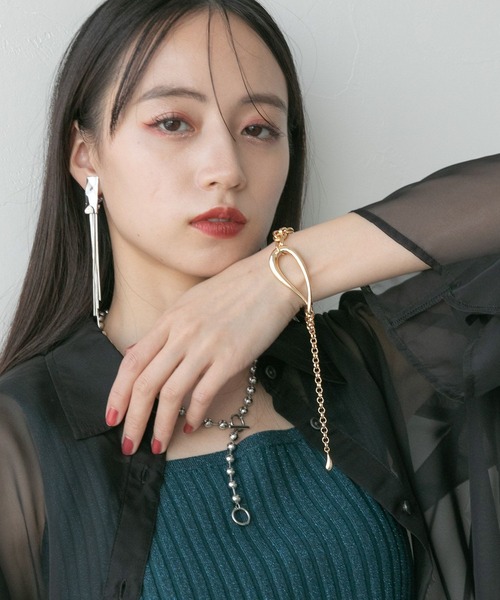 HARE（ハレ）の「シズクチェーンブレスレット(HARE)（ブレスレット・レディース・シルバー/ゴールド・FREE）」の6枚目の写真