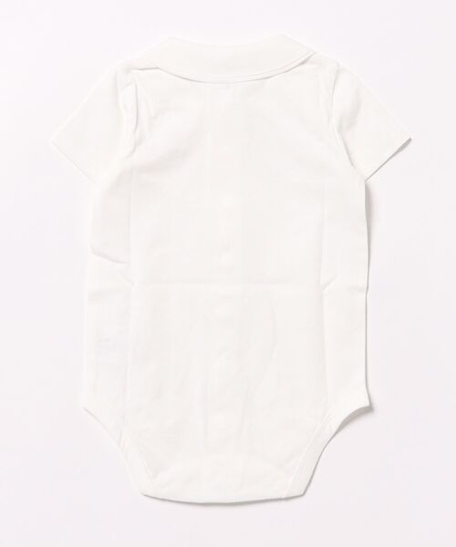 HAKKA BABY（ハッカベビー）の「[ベビー]襟付き半袖ボディースーツ（ロンパース・キッズ・ホワイト・M）」の2枚目の写真