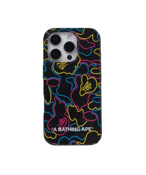 A BATHING APE iPhone 16 Pro ケース MAP CAMO IPHONE 16 PRO CASE（スマホケース/カバー）｜A