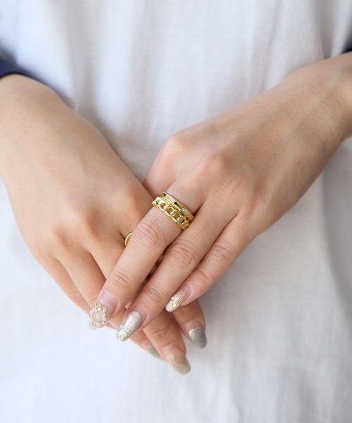 blatto(ブラット)の「blatto/ブラット 指輪 リング bla-ring-00564 メンズ 秋物 秋服 2026年秋冬(リング・メンズ・ゴールド・6)」の4枚目の写真