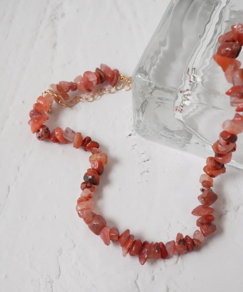 Port(ポート)の「【 Port / ポート 】 カラフル ビーズ ネックレス(ネックレス・レディース・グリーン/ピンク/ベージュ/オレンジ・FREE)」の4枚目の写真