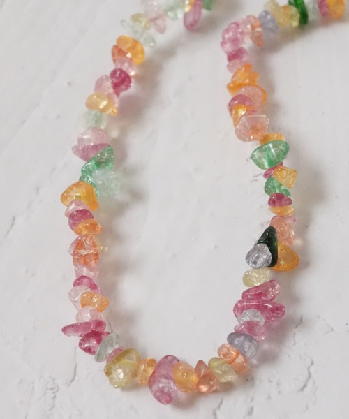 Port(ポート)の「【 Port / ポート 】 カラフル ビーズ ネックレス(ネックレス・レディース・グリーン/ピンク/ベージュ/オレンジ・FREE)」の17枚目の写真