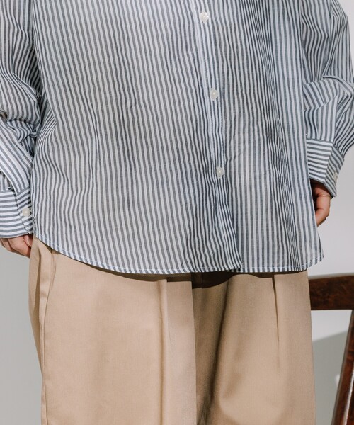 FREAK'S STORE（フリークスストア）の「インド ボイルベーシック長袖シャツ（シャツ/ブラウス・レディース・ピンク系その他/チャコールグレー/ターコイズブルー/その他/オフホワイト・ﾌﾘ-）」の12枚目の写真