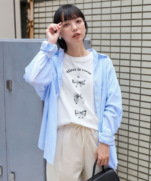 FREAK'S STORE（フリークスストア）の「インド ボイルベーシック長袖シャツ（シャツ/ブラウス・レディース・ピンク系その他/チャコールグレー/ターコイズブルー/その他/オフホワイト・ﾌﾘ-）」の14枚目の写真