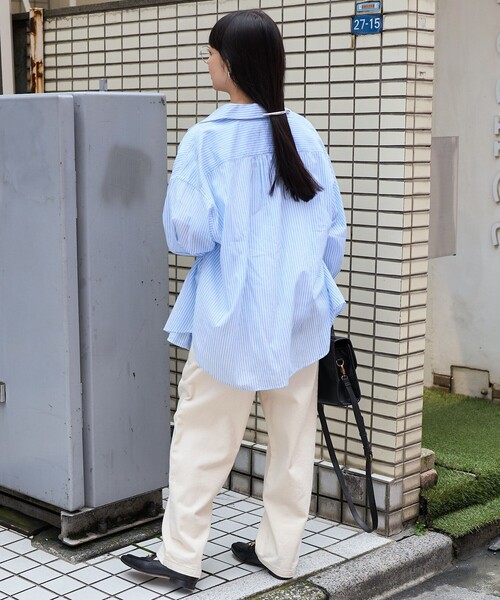 FREAK'S STORE（フリークスストア）の「インド ボイルベーシック長袖シャツ（シャツ/ブラウス・レディース・ピンク系その他/チャコールグレー/ターコイズブルー/その他/オフホワイト・ﾌﾘ-）」の17枚目の写真