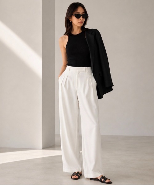 E&C closet…(イーアンドシークローゼット)の「カラーサングラス(サングラス・レディース・ホワイト/ブラック/アイボリー・FREE)」の9枚目の写真