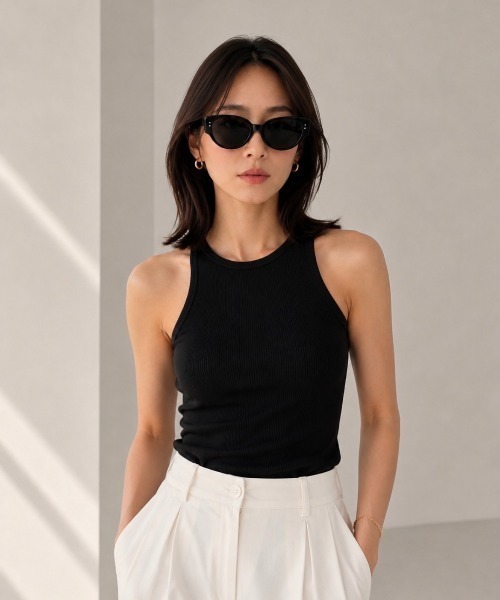E&C closet…(イーアンドシークローゼット)の「カラーサングラス(サングラス・レディース・ホワイト/ブラック/アイボリー・FREE)」の7枚目の写真