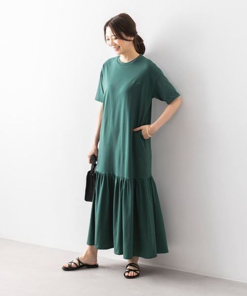 Champion(チャンピオン)の「<champion/UNDOVE>【UVカット/吸水速乾/ストレッチ/接触冷感/ゆったりワンピ/ギャザーワンピ/チャンピオン/スポーティーウェア/カジュアル/シンプル】ギャザーワンピース(ワンピース・レディース・ネイビー/グリーン/ブラック・MEDIUM/LARGE/X-LARGE)」の19枚目の写真