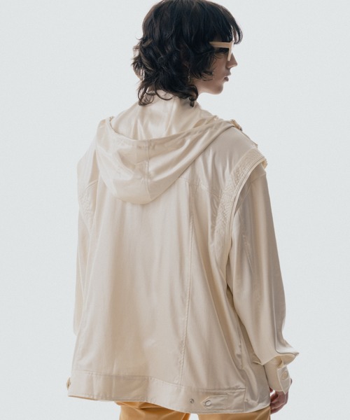 ROYAL FLASH（ロイヤルフラッシュ）の「Maison ULA/メゾン ウラ/レザーライクブルゾン（ブルゾン・メンズ・ブラック/アイボリー・2/1）」の22枚目の写真