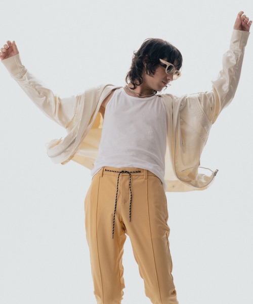 ROYAL FLASH（ロイヤルフラッシュ）の「Maison ULA/メゾン ウラ/レザーライクブルゾン（ブルゾン・メンズ・ブラック/アイボリー・2/1）」の20枚目の写真