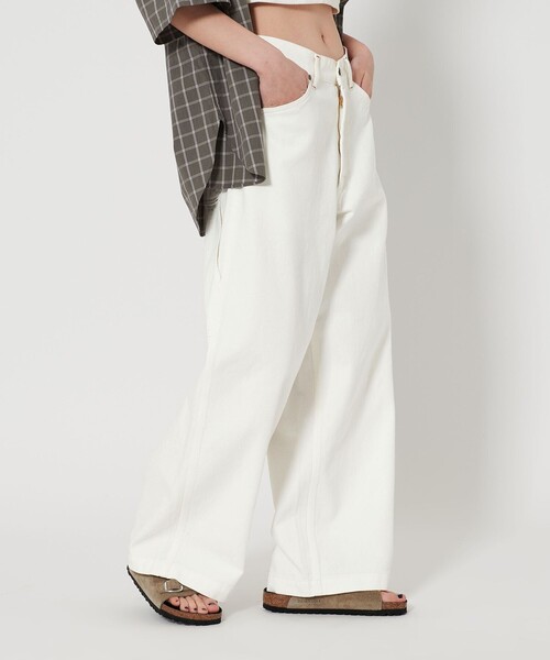 BIG MAC（ビッグマック）の「【別注】＜BIG MAC＞ペインター デニムパンツ（デニムパンツ・レディース・ホワイト/コバルトブルー・S/M）」の6枚目の写真