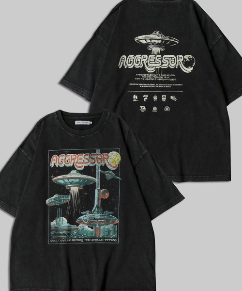 SITRY(シトリー)の「Fiction Movie Design T-Shirt/ヴィンテージライク フィクションムービープリント オーバーサイズ 半袖Tシャツ レディース メンズ(Tシャツ/カットソー・レディース・ブラック系その他/ブラック系その他3/ブラック系その他2/ブラック/ブラック系その他4・M/L)」の1枚目の写真