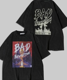 Fiction Movie Design T-Shirt/ヴィンテージライク フィクションムービープリント オーバーサイズ 半袖Tシャツ レディース メンズ
