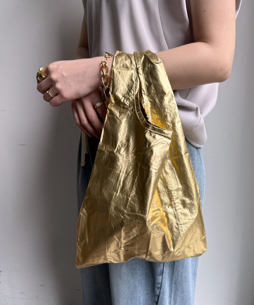 DouDou（ドゥドゥ）の「【BAGGU/バグゥ】25SS BABY BAGGU メタリック（エコバッグ/サブバッグ・レディース・シルバー/ゴールド・FREE）」の7枚目の写真