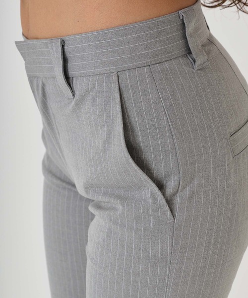 TINA:JOJUN(ティーナジョジュン)の「ストライプ フレアスラックス TINA:JOJUN(スラックス・レディース・ライトグレー/ダークグレー・S/M)」の8枚目の写真