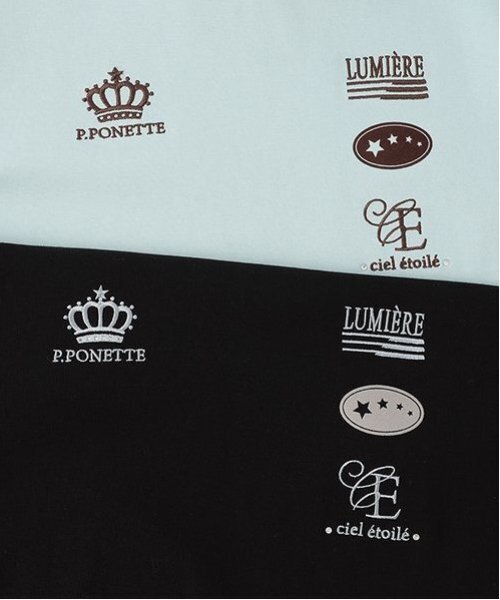 pom ponette junior(ポンポネットジュニア)の「ヘムシャツレイヤードライクTシャツ(Tシャツ/カットソー・キッズ・ブラック/ブルーグリーン・M:150cm/LL(165cm)/L:160cm/S:140cm)」の15枚目の写真
