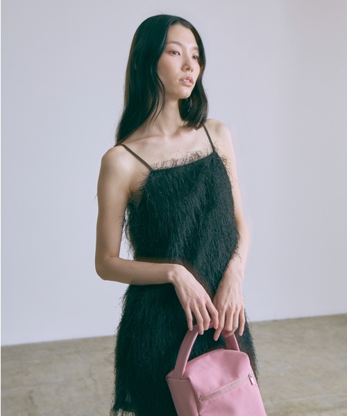 EN NEUME(エンノイム)の「Fringe Tunic Camisole Dress(ワンピース・レディース・アイボリー/ブラック・FREE)」の10枚目の写真