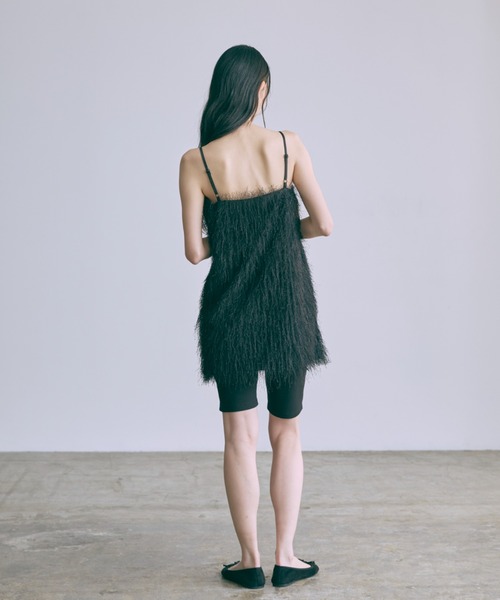 EN NEUME(エンノイム)の「Fringe Tunic Camisole Dress(ワンピース・レディース・アイボリー/ブラック・FREE)」の18枚目の写真