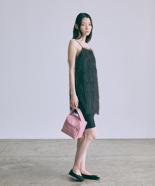 EN NEUME(エンノイム)の「Fringe Tunic Camisole Dress(ワンピース・レディース・アイボリー/ブラック・FREE)」の17枚目の写真