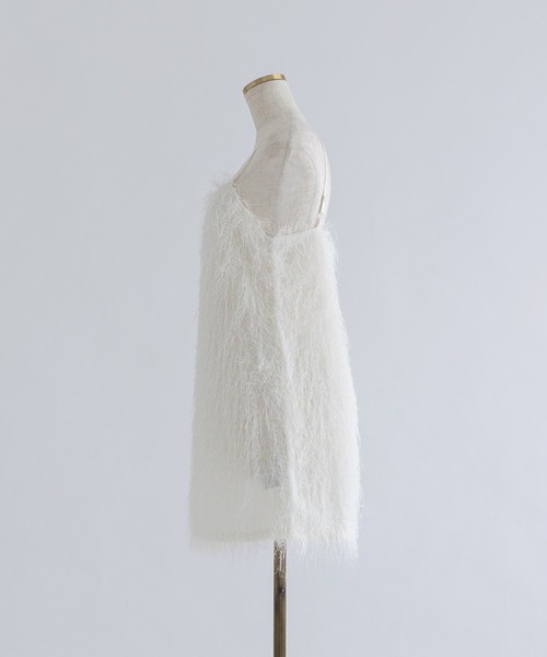 EN NEUME(エンノイム)の「Fringe Tunic Camisole Dress(ワンピース・レディース・アイボリー/ブラック・FREE)」の21枚目の写真