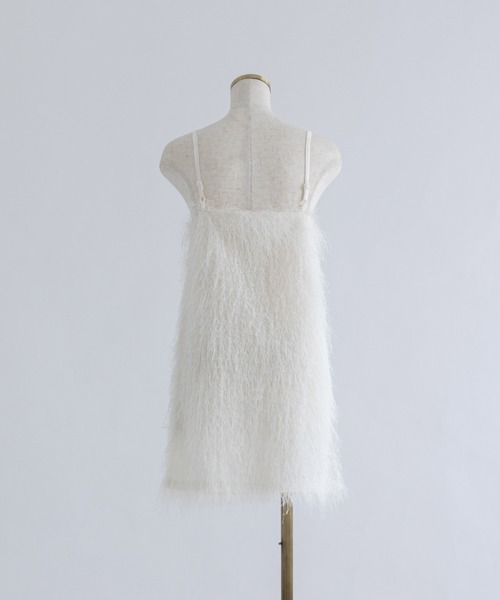 EN NEUME(エンノイム)の「Fringe Tunic Camisole Dress(ワンピース・レディース・アイボリー/ブラック・FREE)」の22枚目の写真