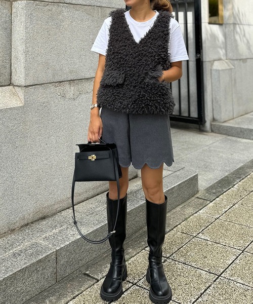 スカラップショートパンツ【Sサイズ・低身長・小柄女性向け