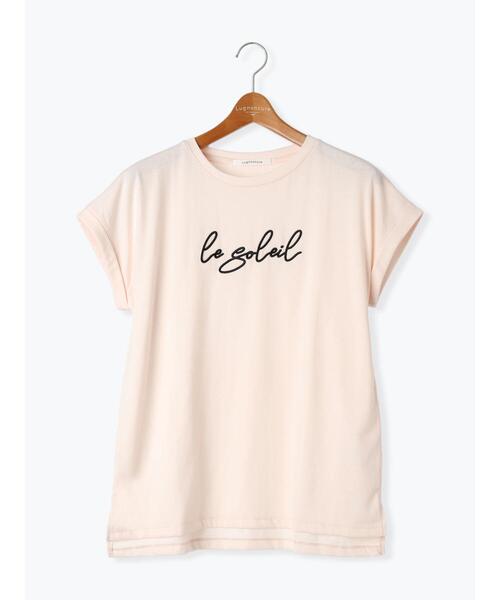 Lugnoncure（ルノンキュール）の「フロント刺繍Tシャツ（Tシャツ/カットソー・レディース・ブラック/ピンク/オフホワイト・F）」の14枚目の写真