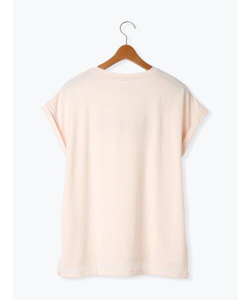 Lugnoncure（ルノンキュール）の「フロント刺繍Tシャツ（Tシャツ/カットソー・レディース・ブラック/ピンク/オフホワイト・F）」の15枚目の写真