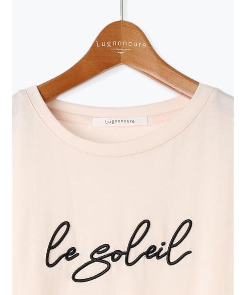 Lugnoncure（ルノンキュール）の「フロント刺繍Tシャツ（Tシャツ/カットソー・レディース・ブラック/ピンク/オフホワイト・F）」の16枚目の写真